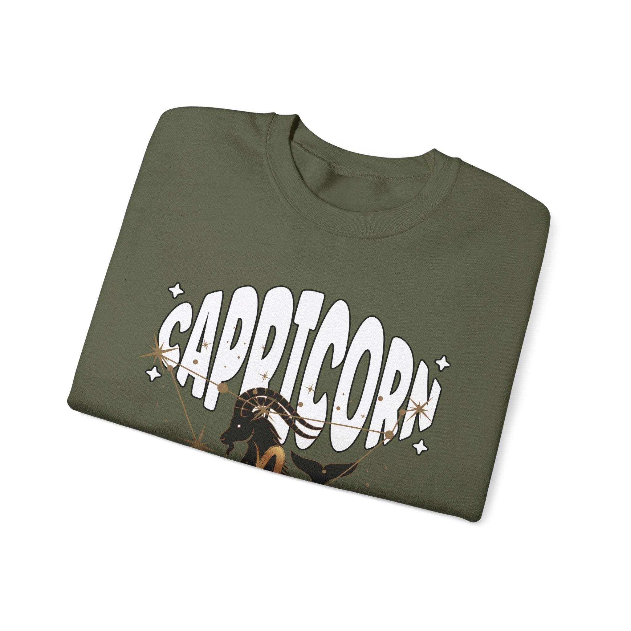 Capricorn Zodiac Casual Unisex Crewneck Sweatshirt